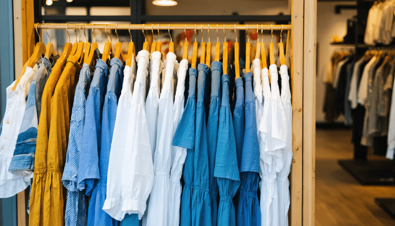 Neue Modekollektion aus Leinen in Søndervig eingetroffen