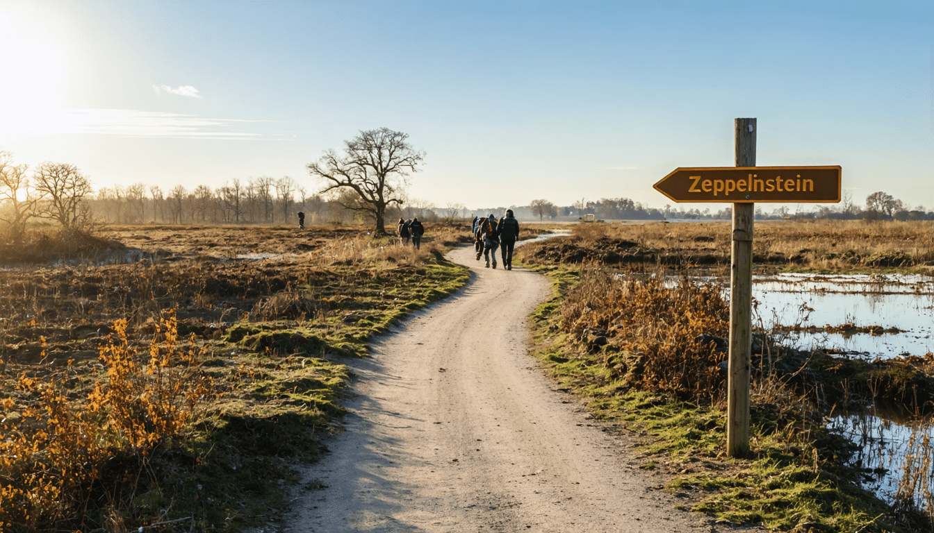 Neuer Wanderweg in Tøndermarsken: Zeppelinstien offiziell eröffnet