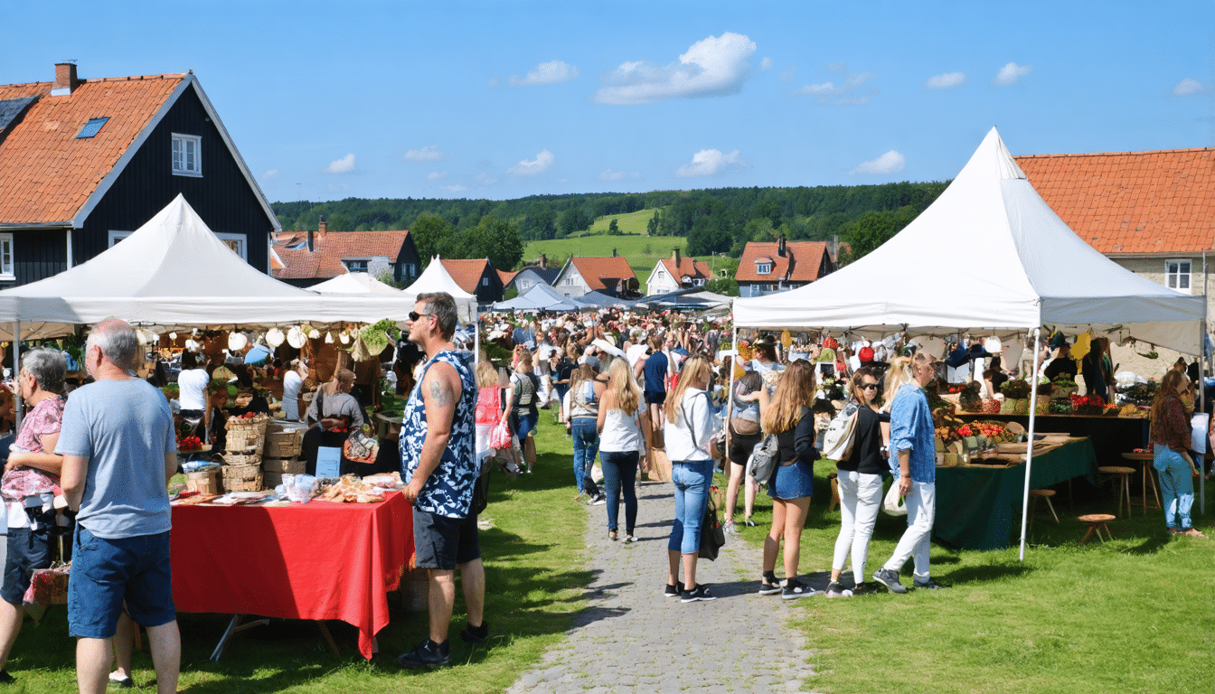 Flauenskjold: Lokales Marktgeschehen bringt Gemeinschaft und Besucher aus der Region zusammen