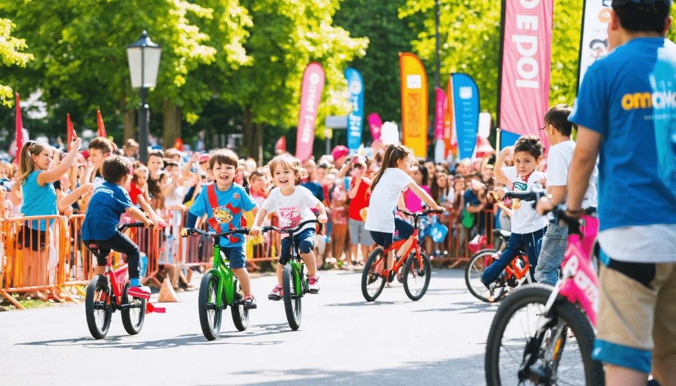 Kinder-Radrennen in Sønderborg: Kids Tour begeistert junge Teilnehmer