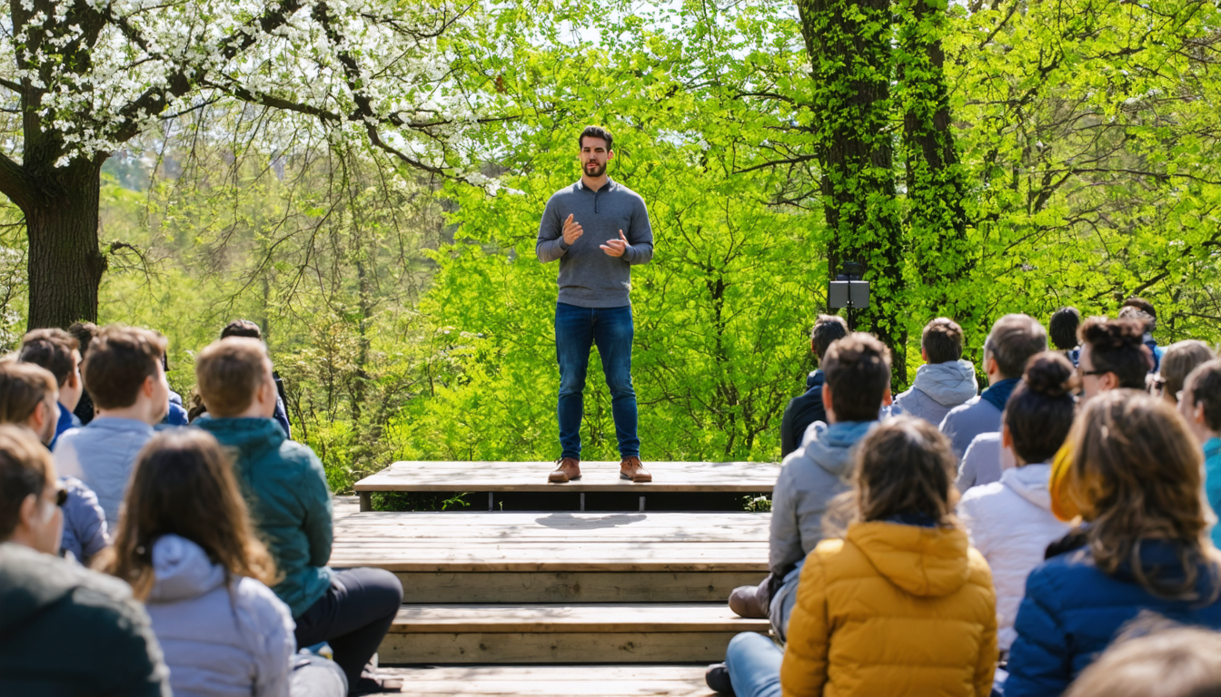 Gesundheit und Natur: Peter Qvortrup Geisling beim Naturmødet in Hirtshals