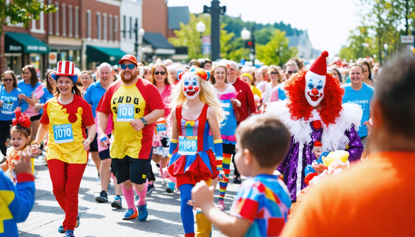 Buntes Klovneløb bringt Freude für Familien und unterstützt kranke Kinder in Lemvig