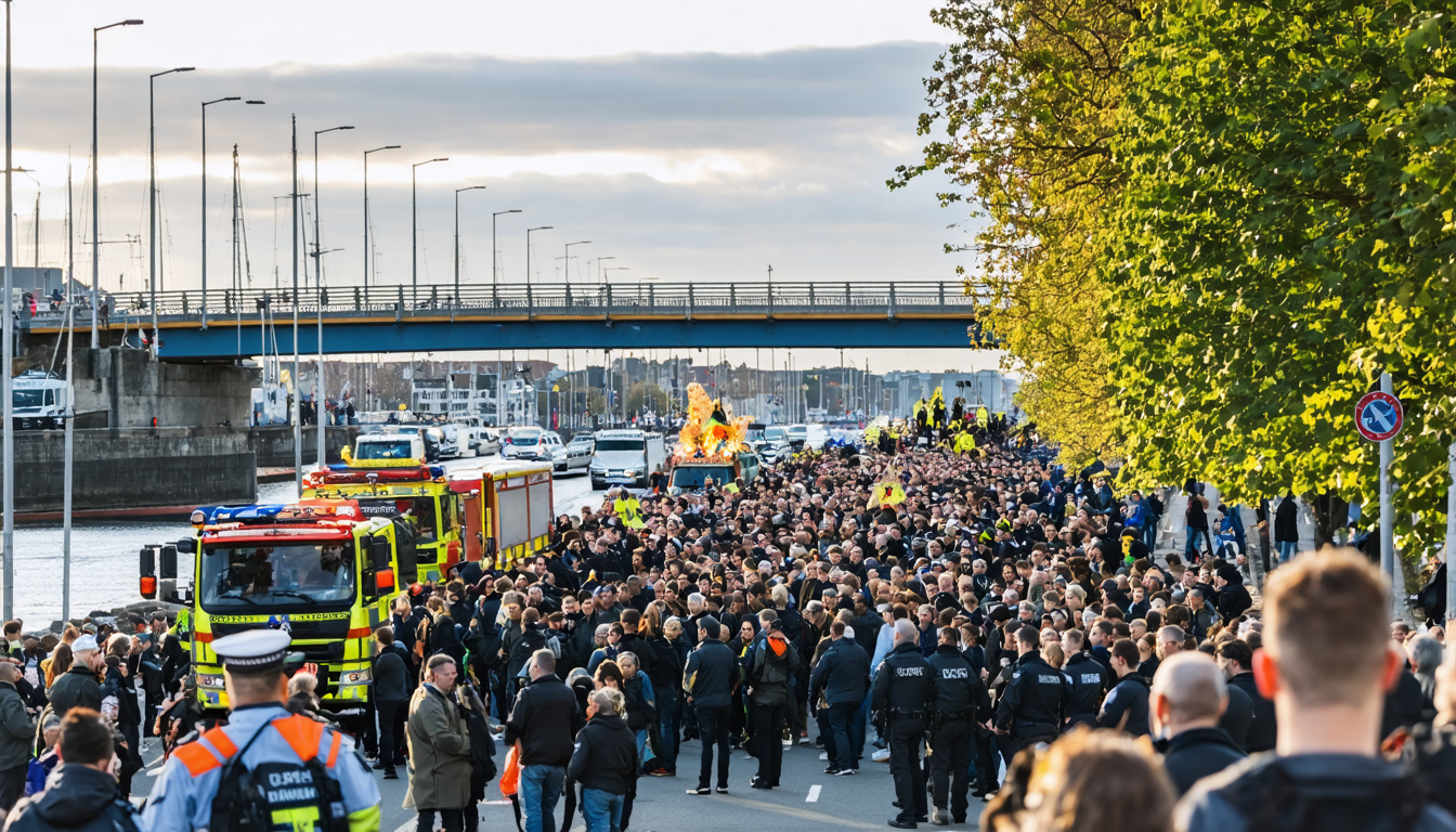 Karneval in Aalborg: Verkehr wieder frei – Polizei und Rettung weiterhin präsent