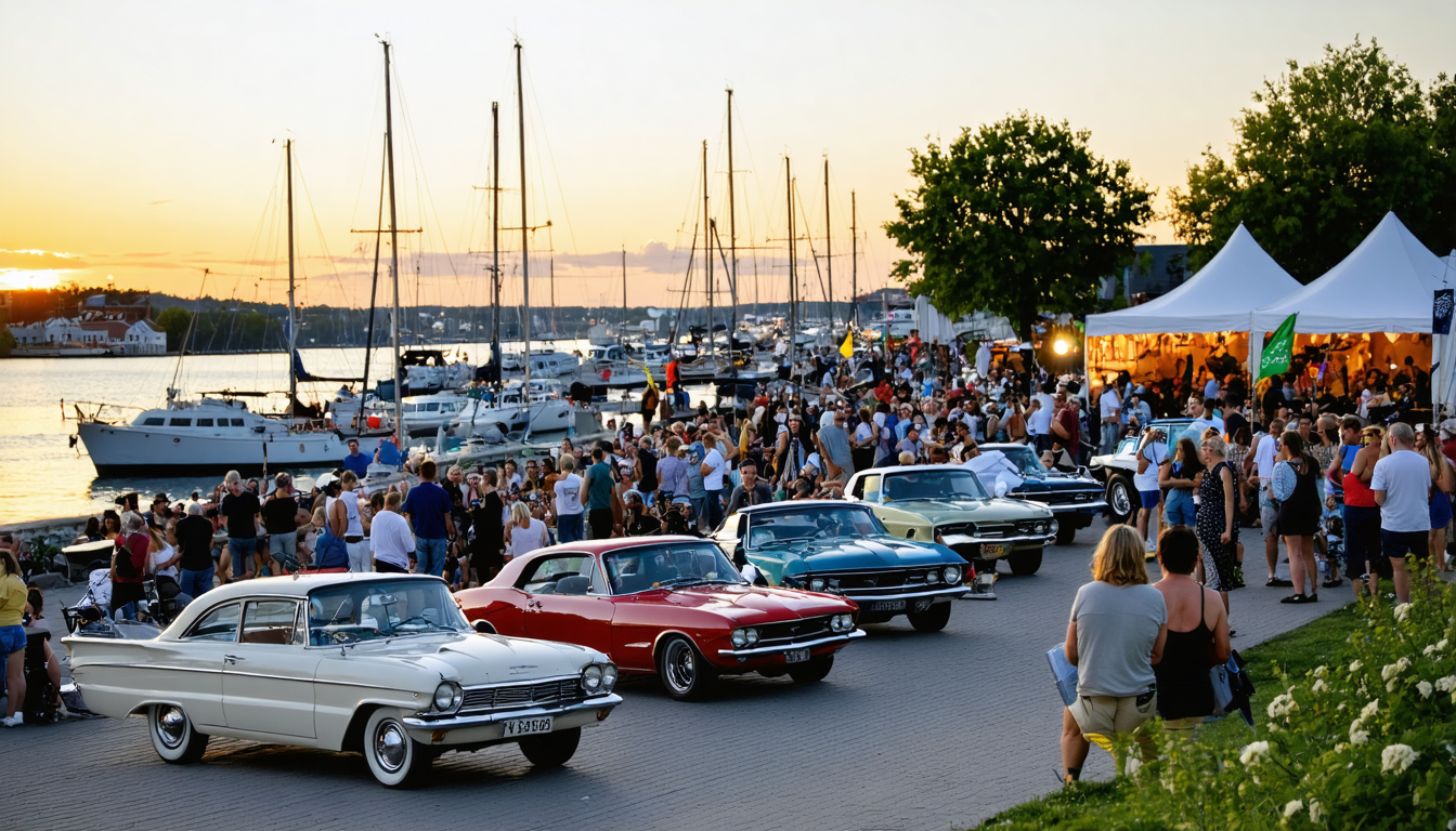 Bandfestival und Motoren-Event am Lemvig Hafen verbindet Musik und Technik