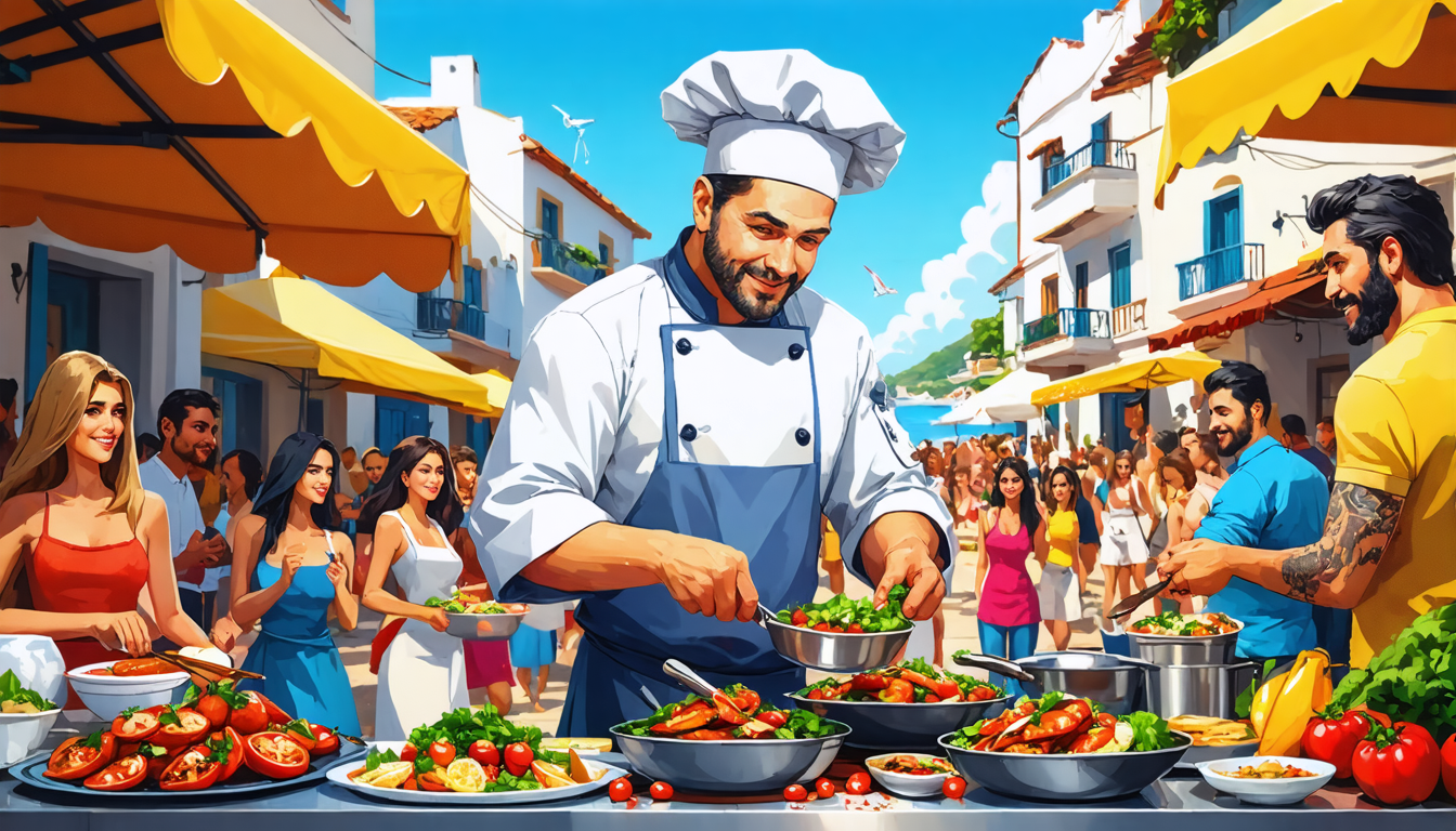 Prominenter Koch Umut Sakarya am 7. Juni auf dem Salzfestival in Thyborøn