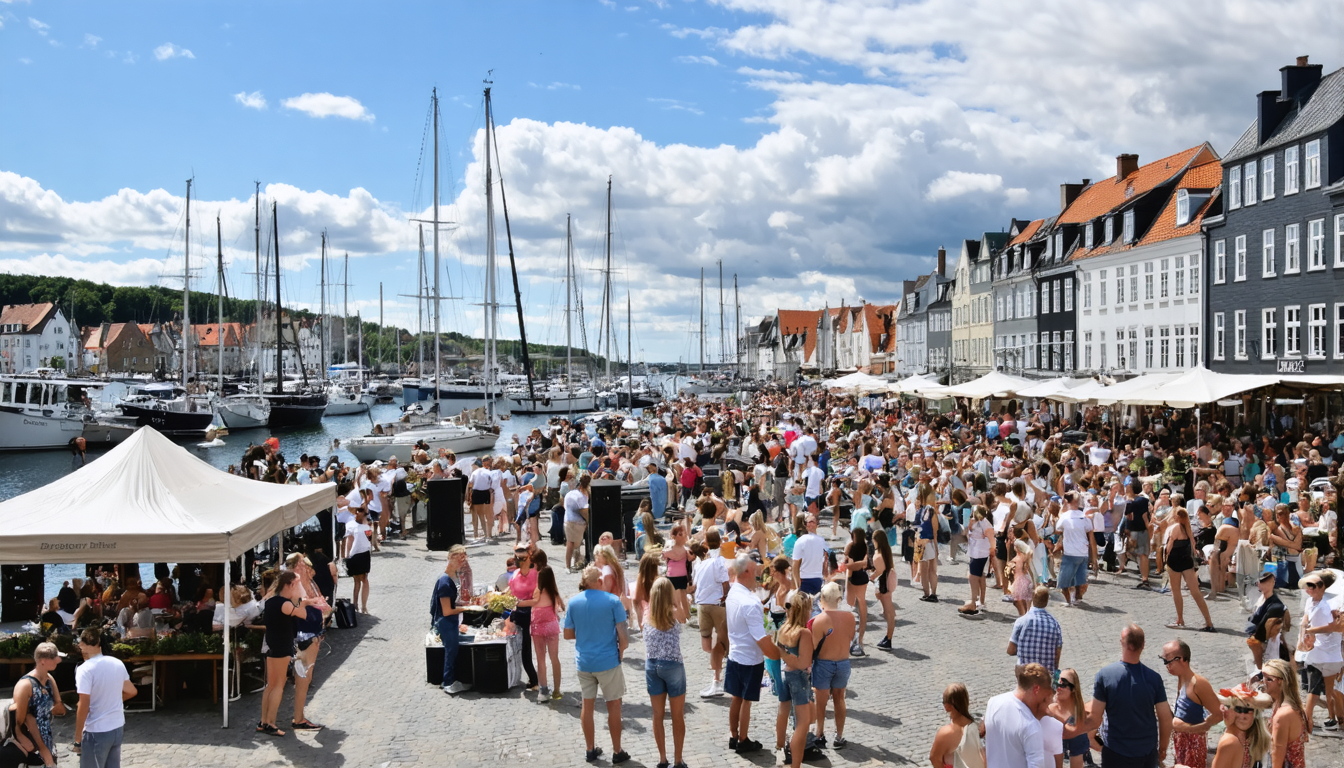 Sommerliche Stimmung in Hirtshals: Stadt bereitet sich auf Eventsaison vor