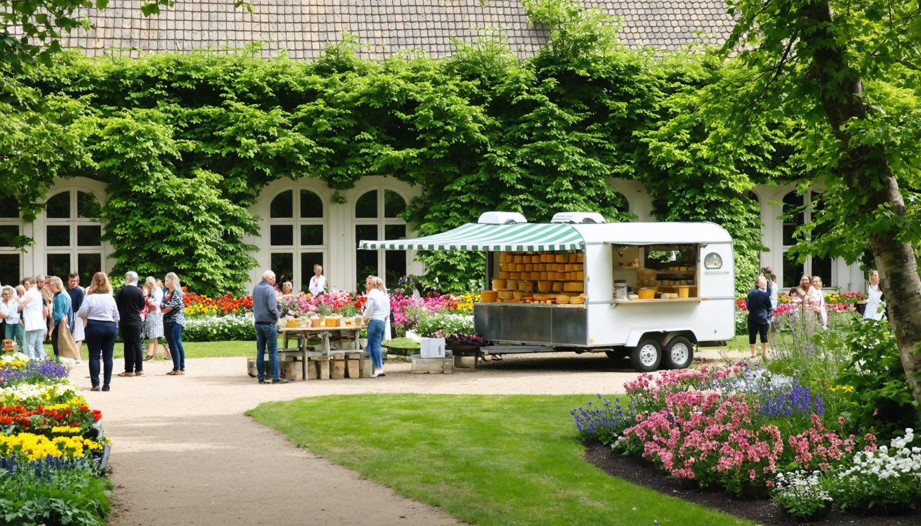 Traditionelles Klostermarkt-Erlebnis bei Vrejlev: Ingstrup Mejeri präsentiert Käse aus der Region