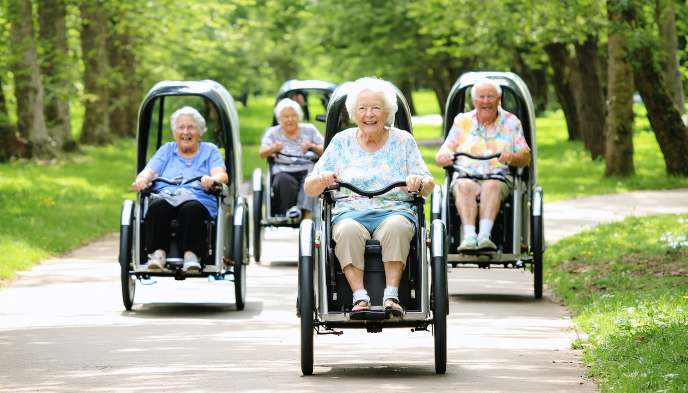 Fünf neue Rikschas fördern inklusive Erlebnisse für Senioren in Kolding