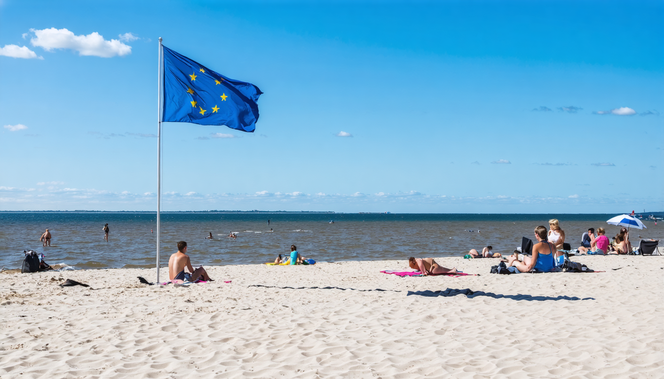 Blaues Flagge-Siegel für Strände in Syddjurs: Ein Plus für Badegäste