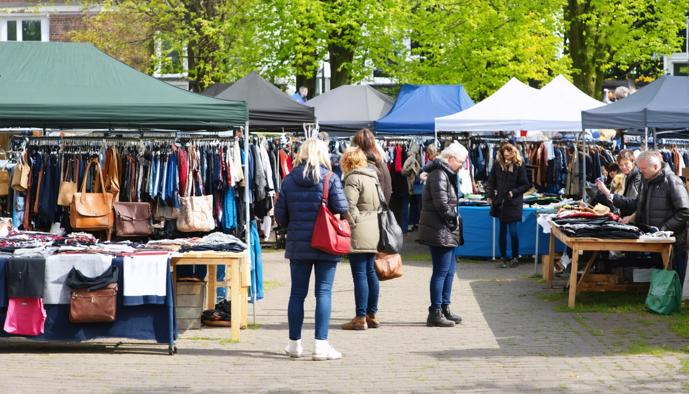 Lokales Engagement beim großen Flohmarkt in Hou begeistert Besucher