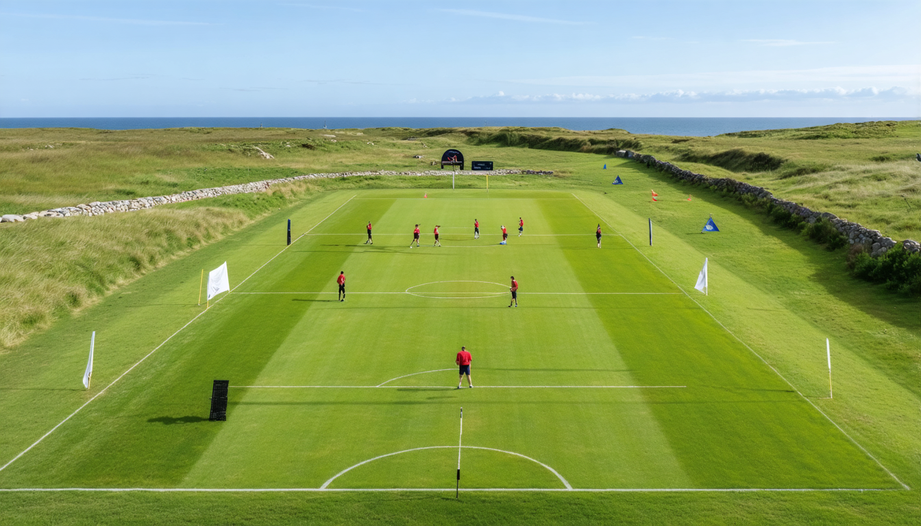 Fußballgolf-Anlage Søndervig feierlich eröffnet