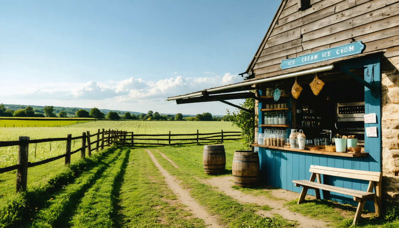 Neues Eiscafé auf dem Land begeistert Besucher in Nordjütland