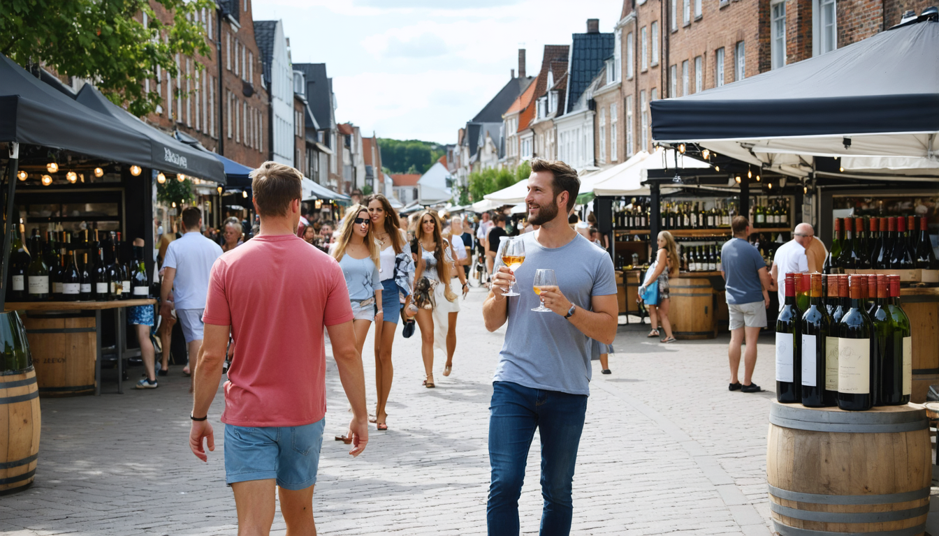 Nordjysk Vinfestival 2025 belebt Brønderslevs Innenstadt