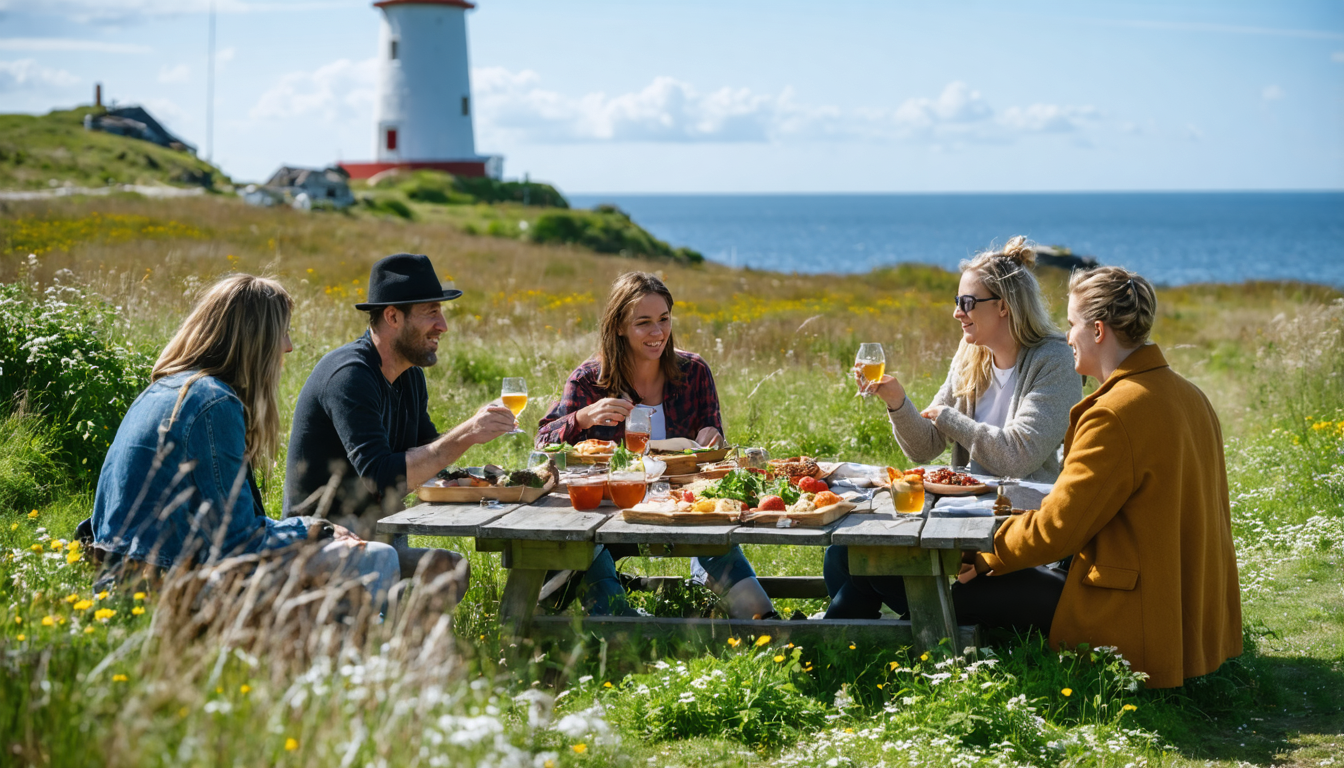 Besuch der Gigtforeningen am Røsnæs Fyr bringt Austausch und Naturerlebnis