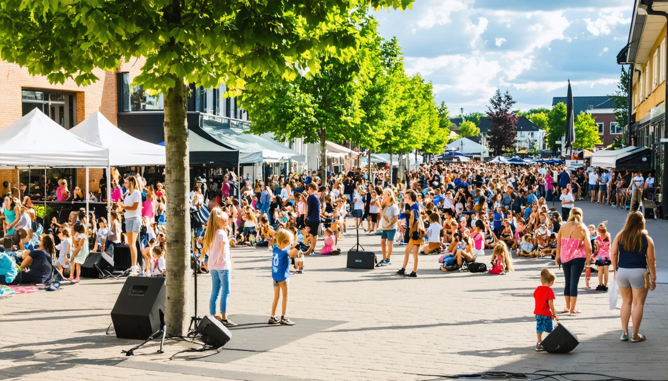 Bunte Familienveranstaltung belebt Hobros Innenstadt