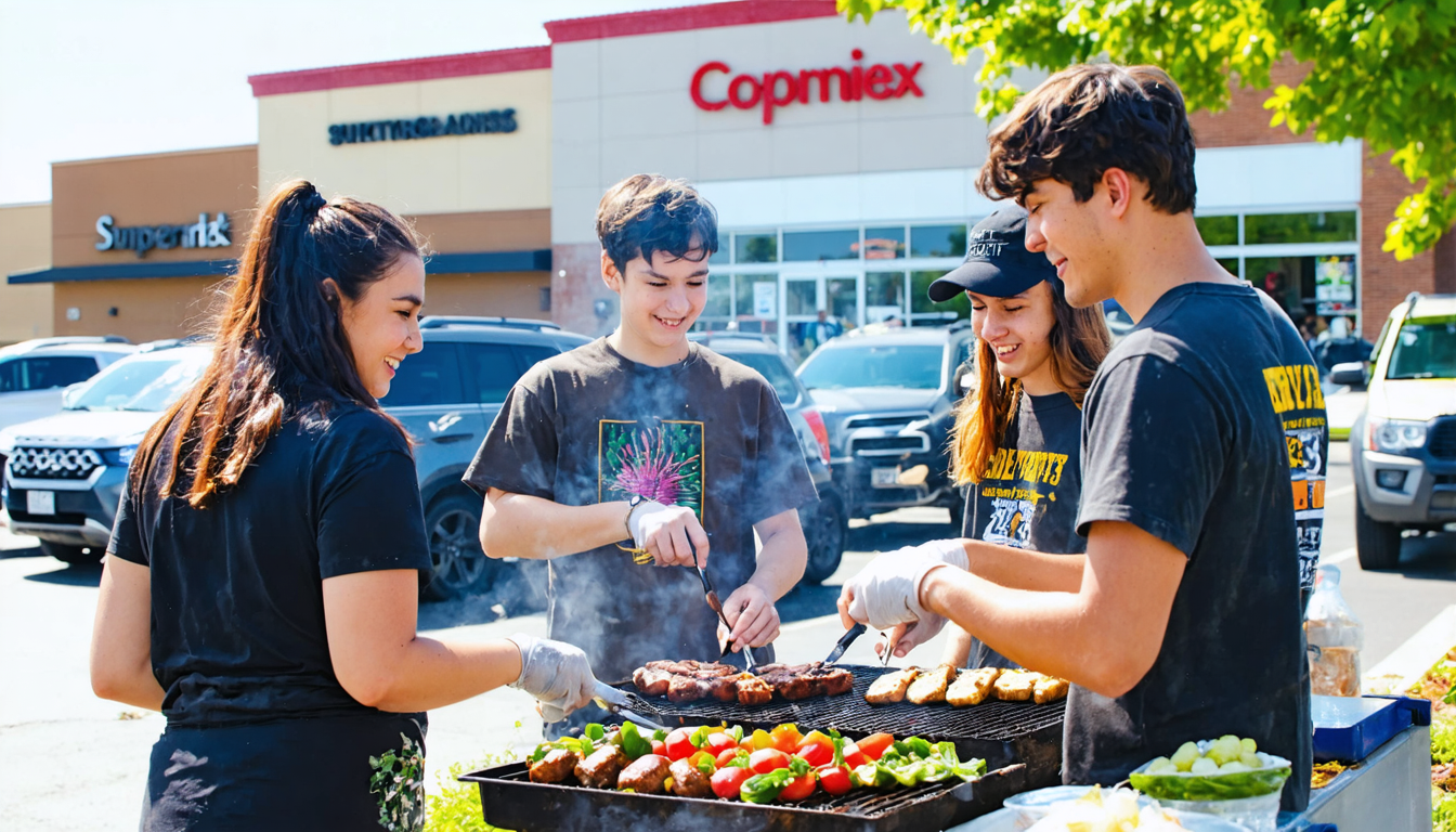 Schüler übernehmen Supermarkt: Grill-Event in Søndervig lädt ein