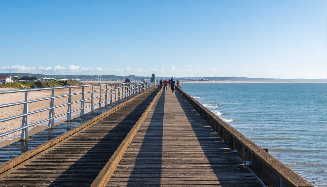 Die längste Seebrücke des Landes eröffnet auf Alsen