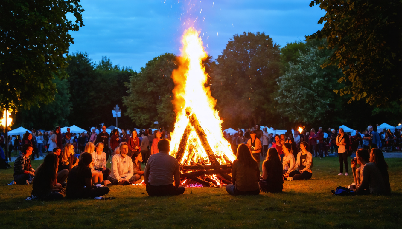 Sankthans-Feiern in Aalborg: Gemeinsam am Feuer die Mittsommernacht erleben