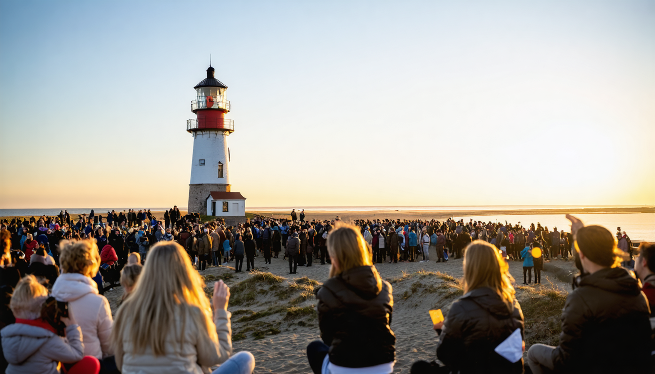 Sommerliche Abende mit Gemeinschaftsgesang am Vippefyret in Skagen