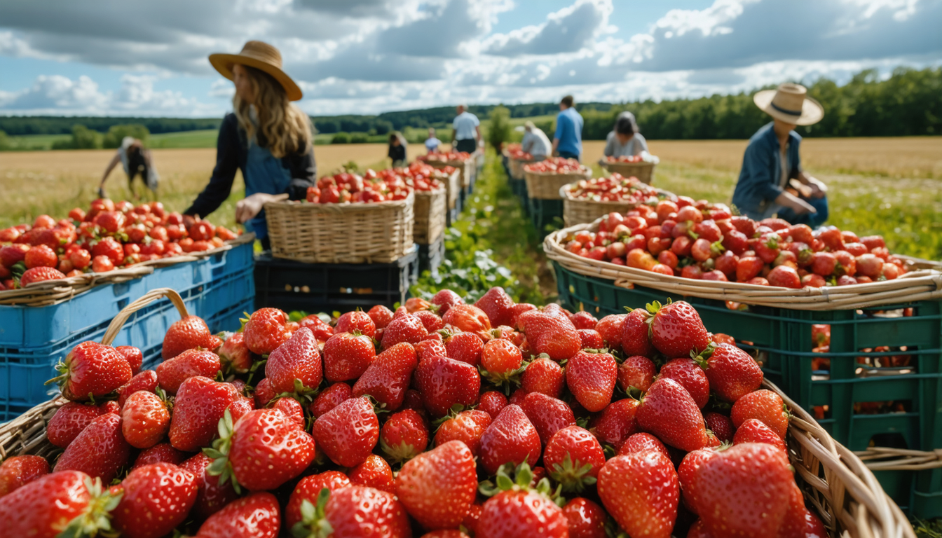 Jordbeersaison eröffnet: Stensgård in Hjørring lädt zum Selbstpflücken ein