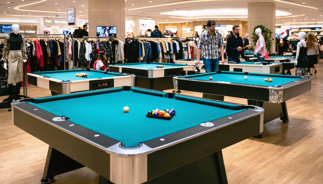 Pool-Turnier der besonderen Art: Dänische Meisterschaften mitten im Kaufhaus