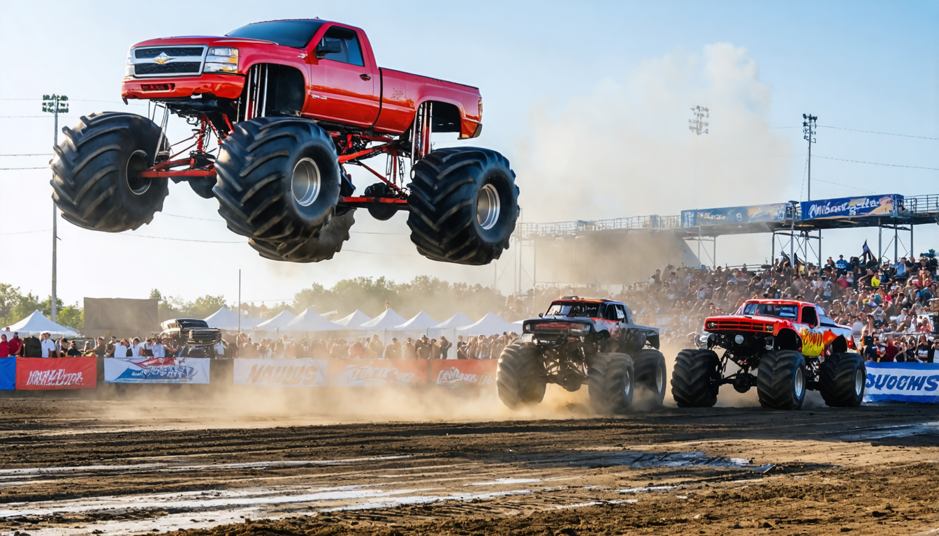 Monstertruck-Stuntshow gastiert in Nørresundby – Spektakel auf der Parkfläche