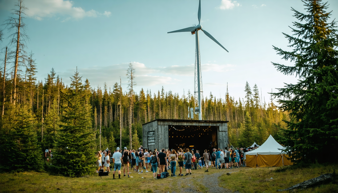 Geheime Bar eröffnet im Skalskoven während des Nibe Festivals