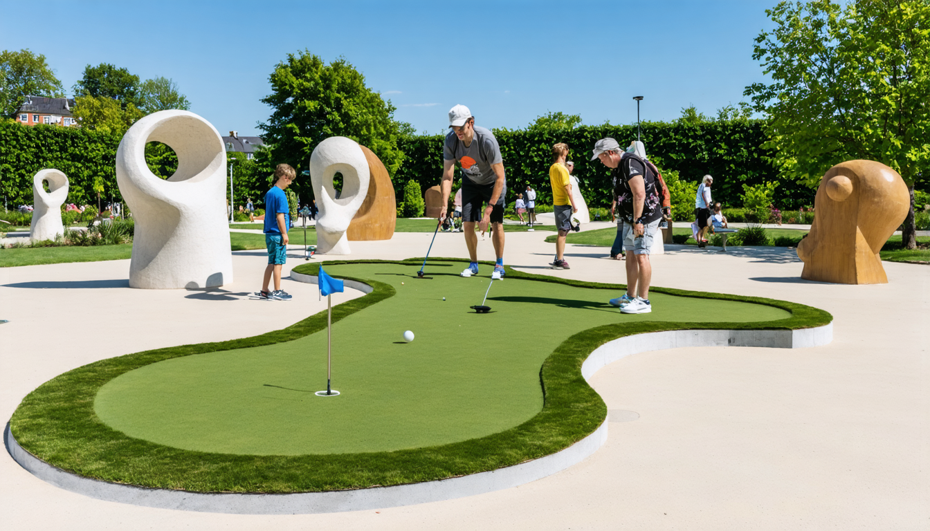 Kunst und Minigolf: Ungewöhnliche Spielerfahrungen im Skulpturenpark Aalborg
