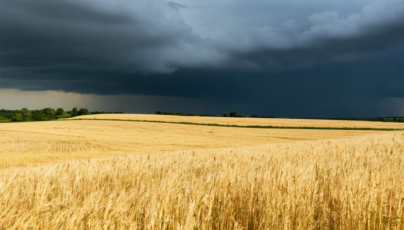 Unterschiedliches Sommerwetter: Sonne im Westen, Gewitter im Osten