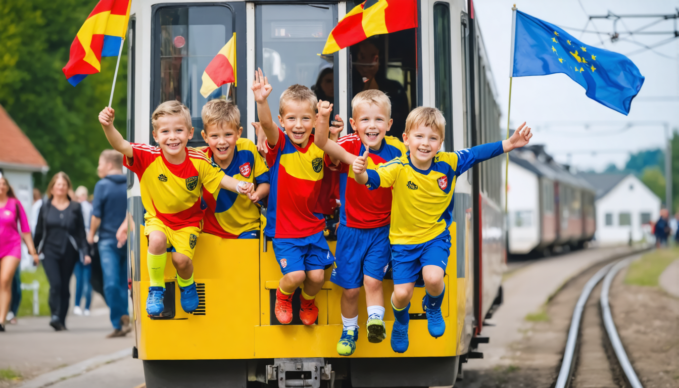 Feierliche Eröffnung des 42. Dana Cup in Hjørring mit Teams aus aller Welt