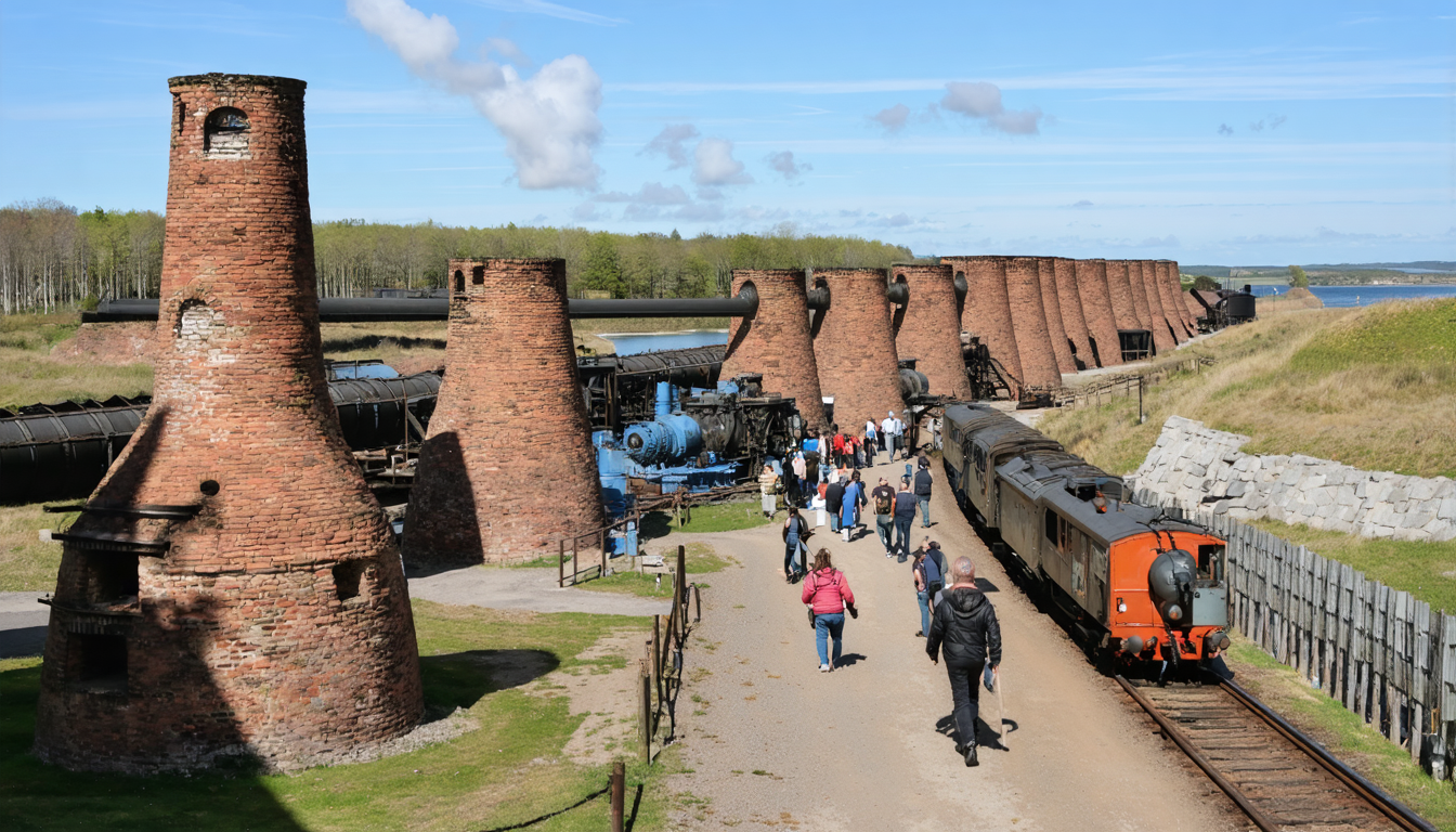 Historischer Einblick in das Vindø Teglværk bei Hobro
