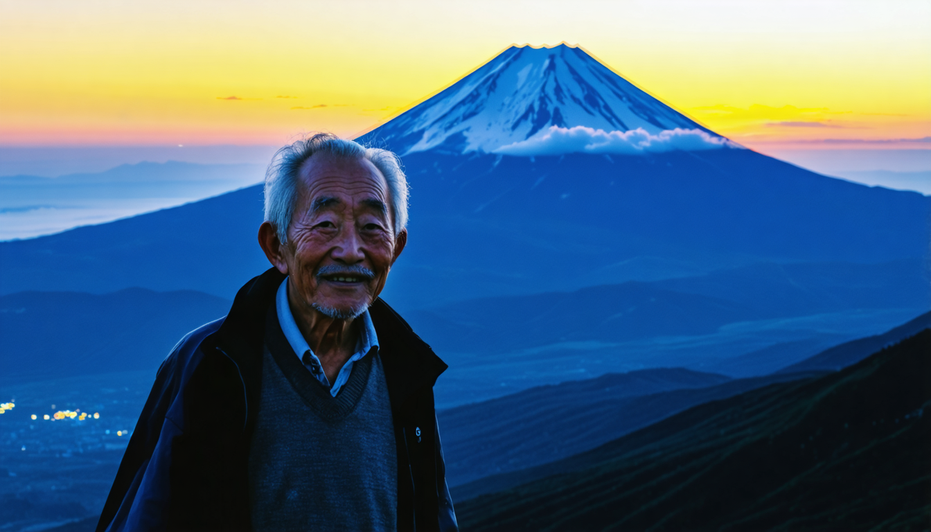 Japanischer Senior erklimmt als ältester Mensch den Fuji