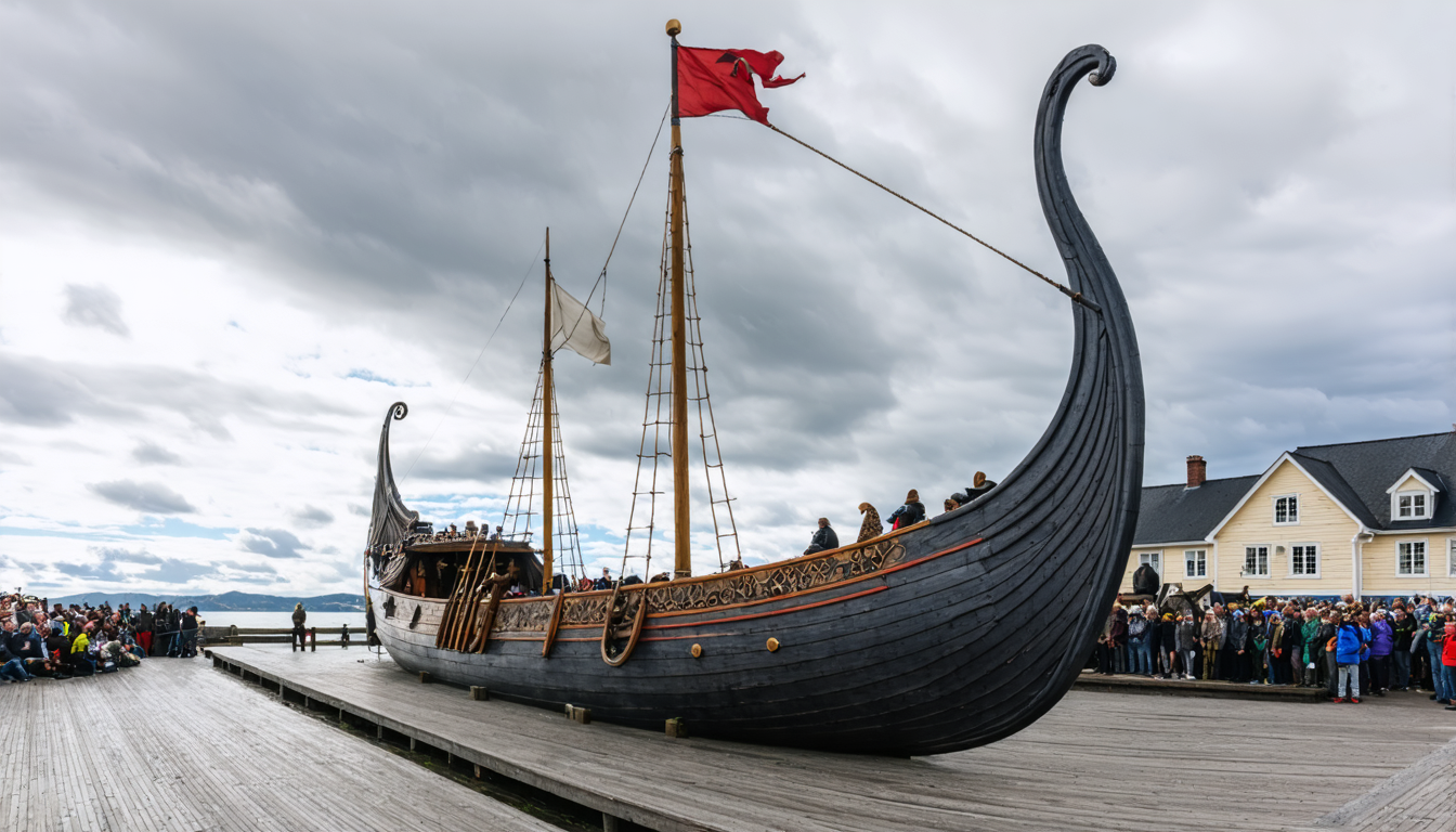 Vikingerschiff-Kopie landet in Hobro: Ein neues Kapitel für maritime Geschichte