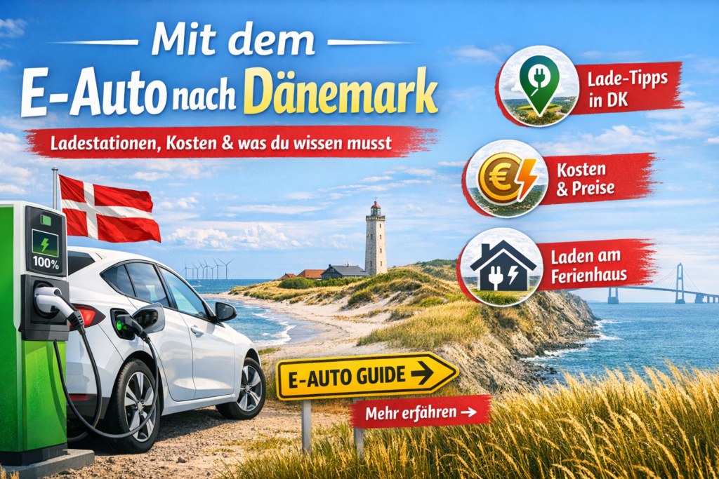 Mit dem E-Auto nach Dänemark – Ladestationen, Kosten & was du wissen musst