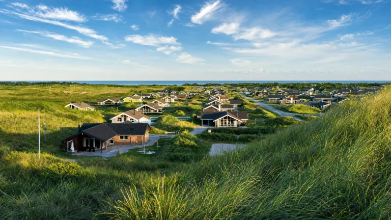 Urlaubsbild von Bjerregård in Mitteljütland (Nordsee), Dänemark