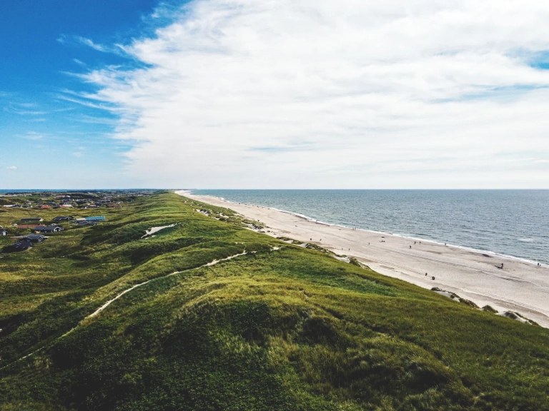 Urlaubsbild von Hvide Sande in Mitteljütland (Nordsee), Dänemark