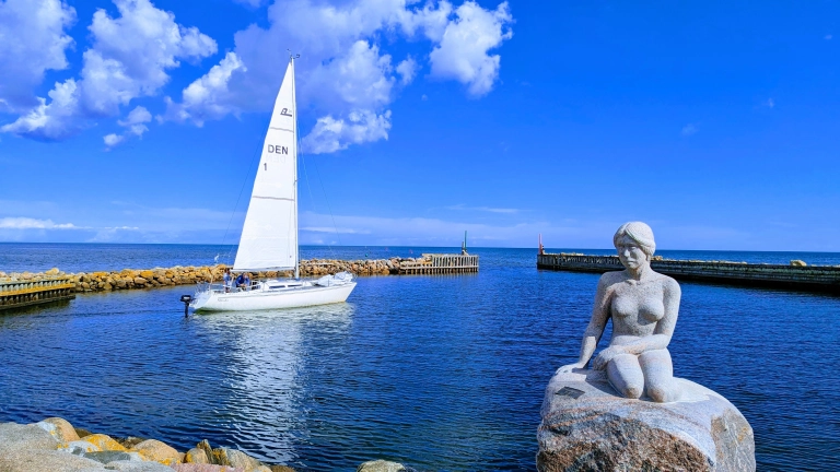 Urlaubsbild von Asaa in Nordjütland (Ostsee), Dänemark